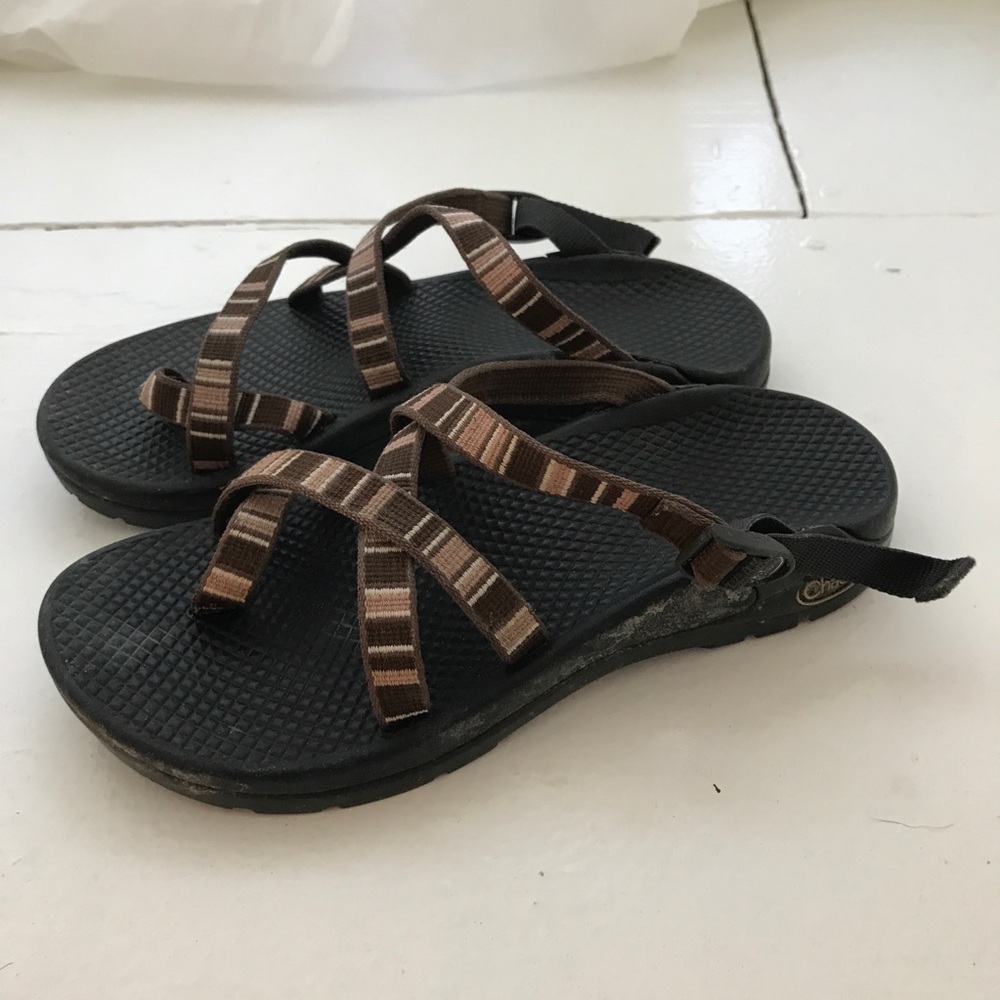 Pink + Brown Chacos